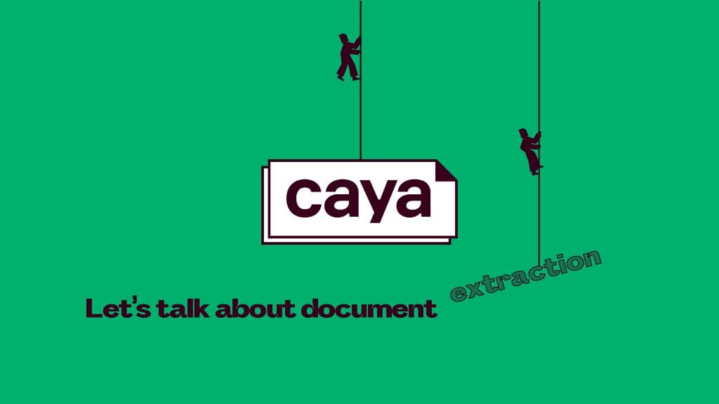 Caya document extraction presentation slide